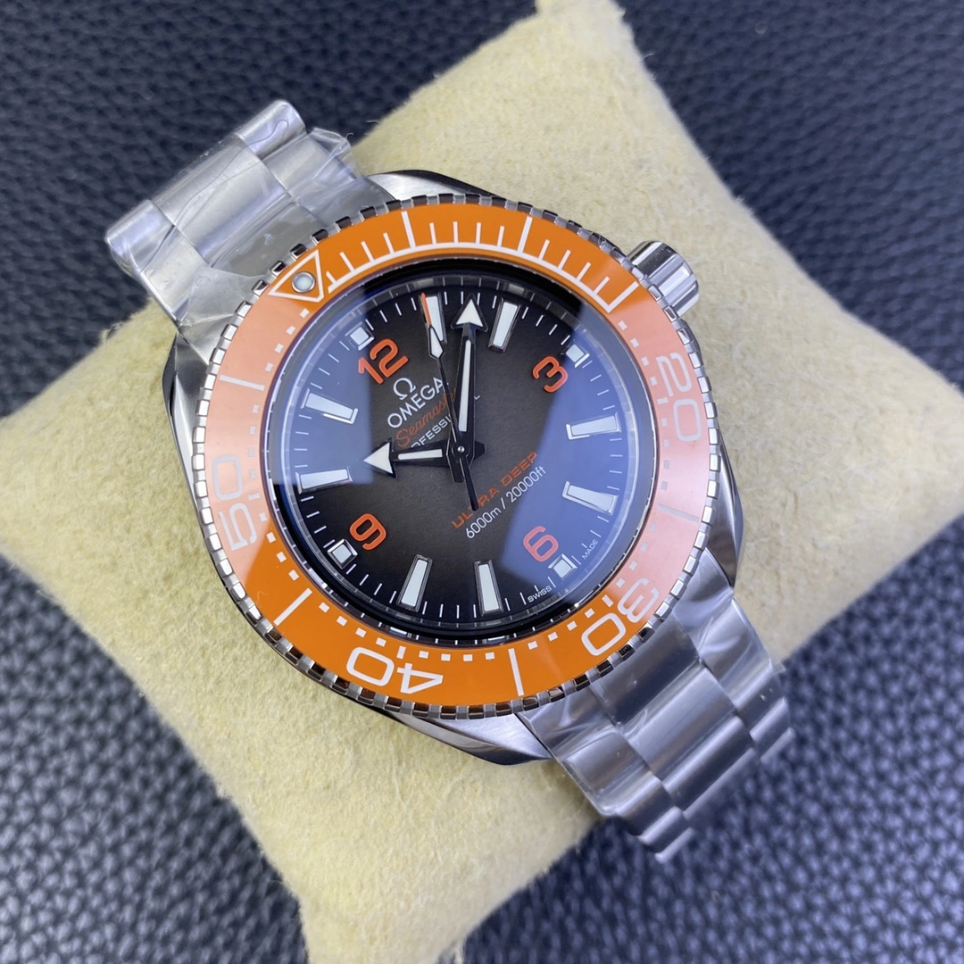 CBD Factory Omega Seamaster Ultra Deep 45.5mm Orange Bezel Grey Dial (215.30.46.21.06.001) 1:1 Super Clone – DD8912 Movement Snug 237